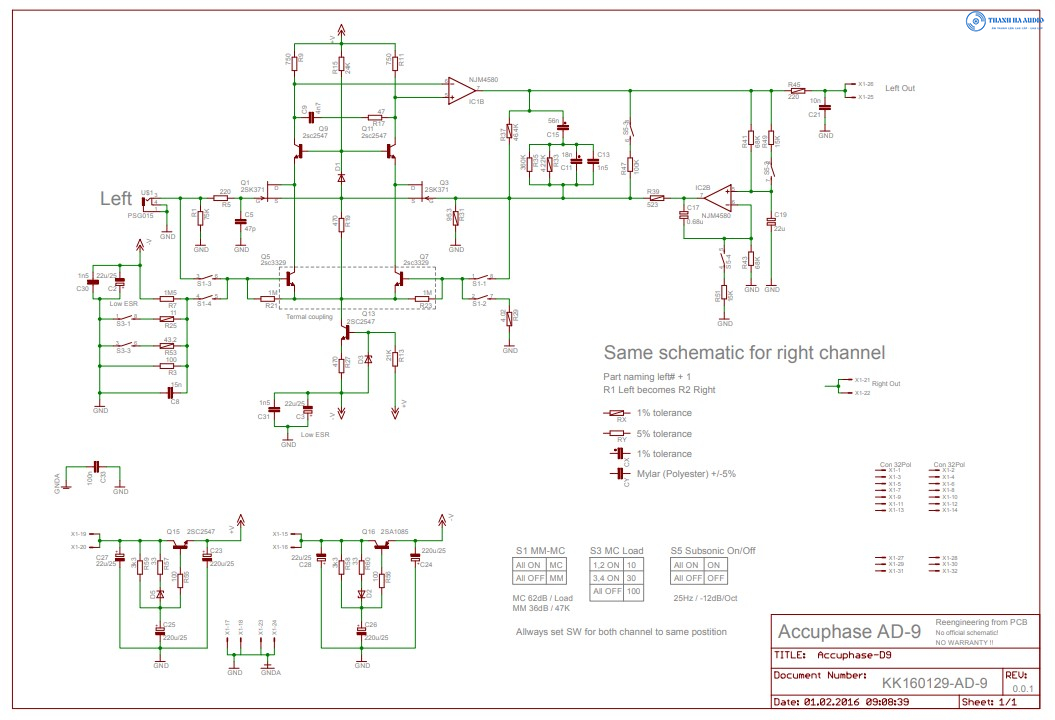 Sơ đồ Accuphase AD9