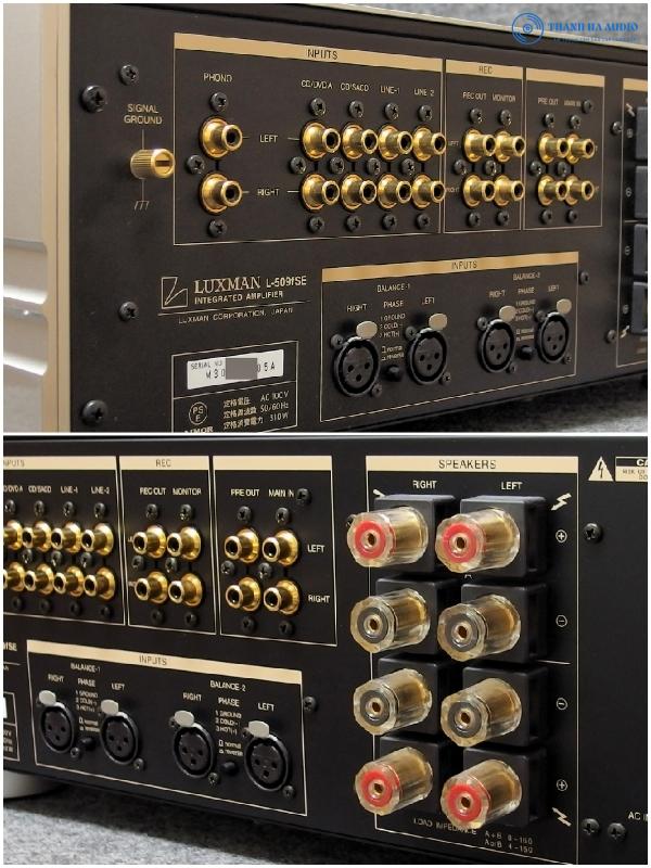 Luxman L-509fSE cau loa va ngo vao